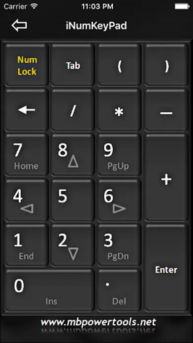 iNumKeyPadFree - WiFi numeric keypad スクリーンショット