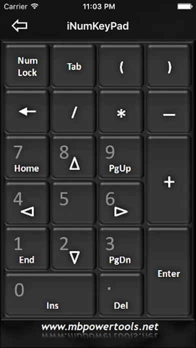 iNumKeyPadFree - WiFi numeric keypad スクリーンショット