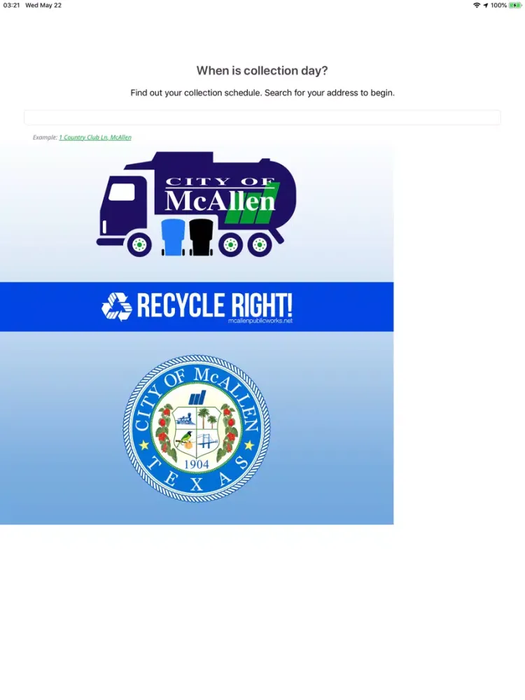 Скриншоты McAllenRecycles iPad 