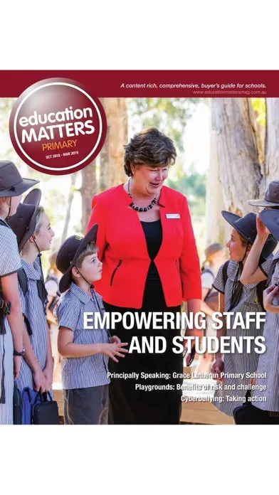 Tangkapan skrin Education Matters Magazine