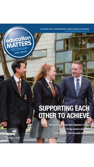 Tangkapan skrin Education Matters Magazine