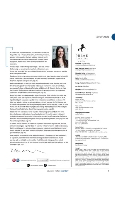 Tangkapan skrin Education Matters Magazine