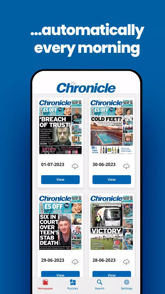 The Chronicle Newspaper Screenshots