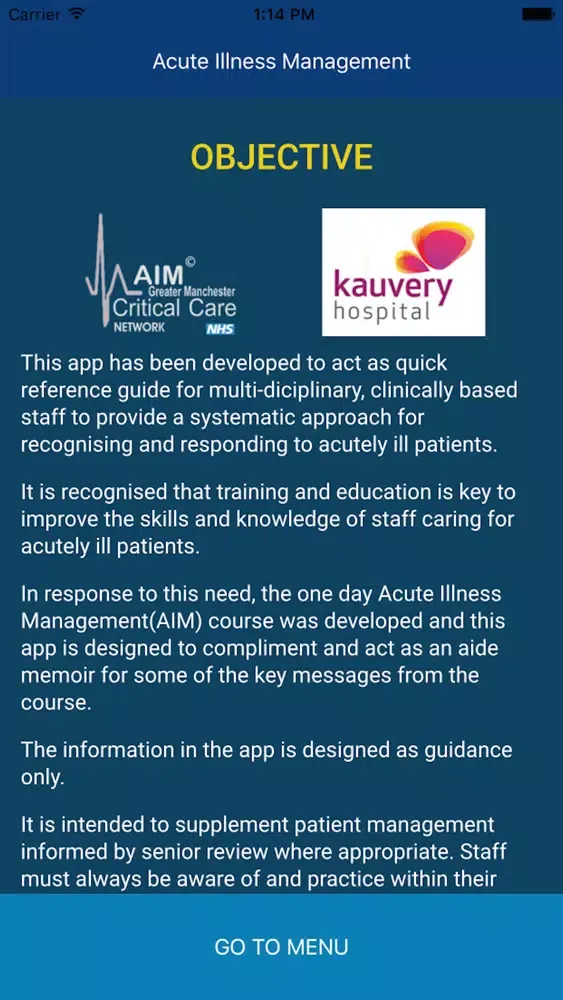 Capturas de pantalla de AIM - Acute Illness Management