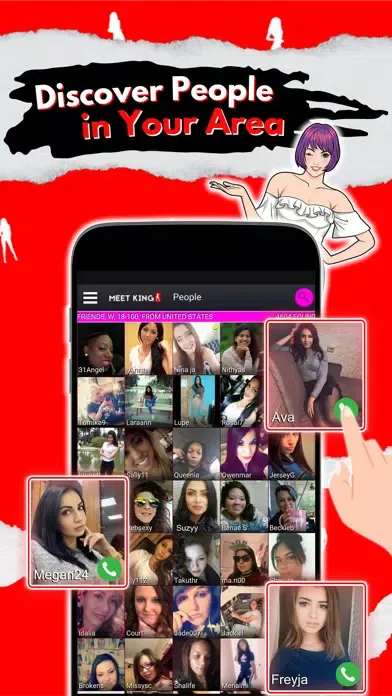 Capturas de tela do Sexy Video Chat - MeetKing