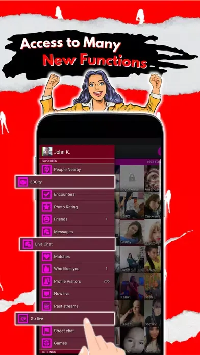 Capturas de tela do Sexy Video Chat - MeetKing