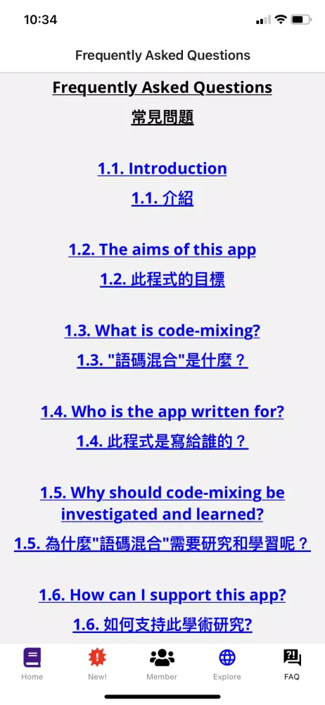 Hong Kong Code-mixing 香港中英夾雜字典应用截图