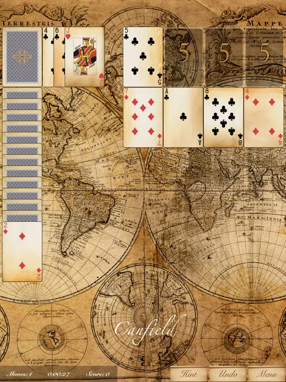 The Canfield Solitaire iPad  Ekran Görüntüleri