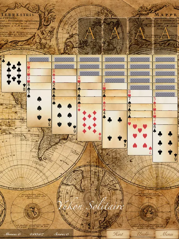 The Yukon Solitaire Game iPad 应用截图