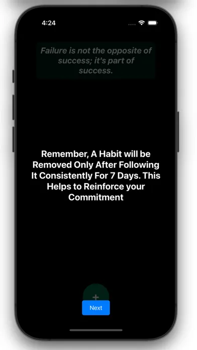 Tangkapan layar UnStuck - Motivational Habit