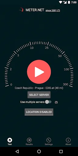Internet speed test by Meter.n Screenshots