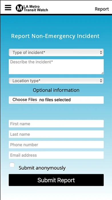 LA Metro Transit Watch Screenshots