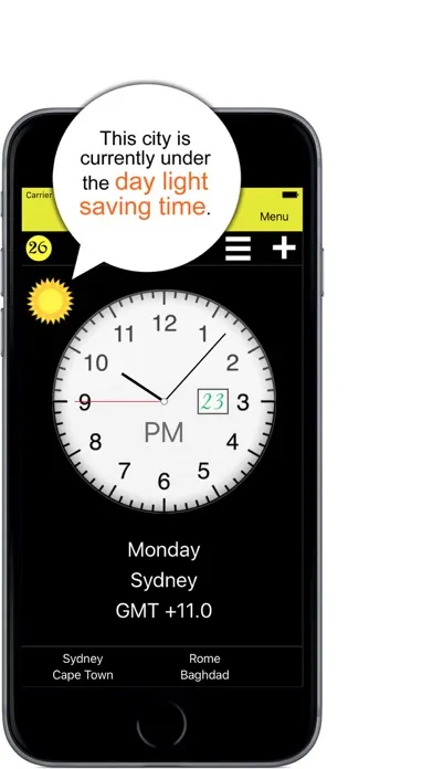 Tangkapan skrin aClocks - International Clocks