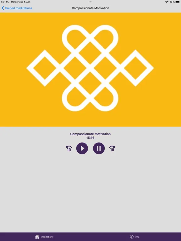 Mindfulness Association App iPad  스크린샷
