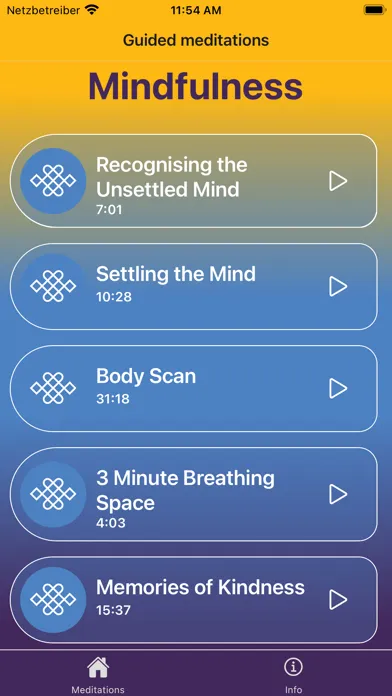 Mindfulness Association App 스크린샷