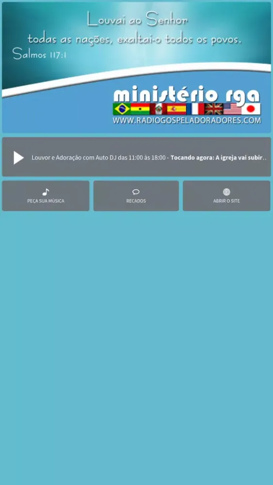 Zrzuty ekranu Web Rádio Gospel Adoradores