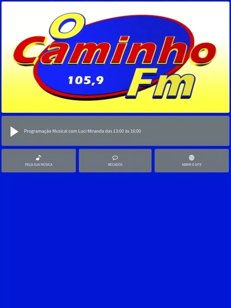Ảnh chụp màn hình của O Caminho FM iPad 
