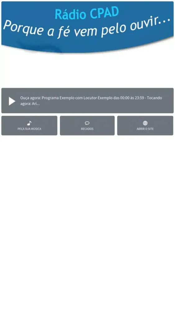 Zrzuty ekranu Rádio CPAD
