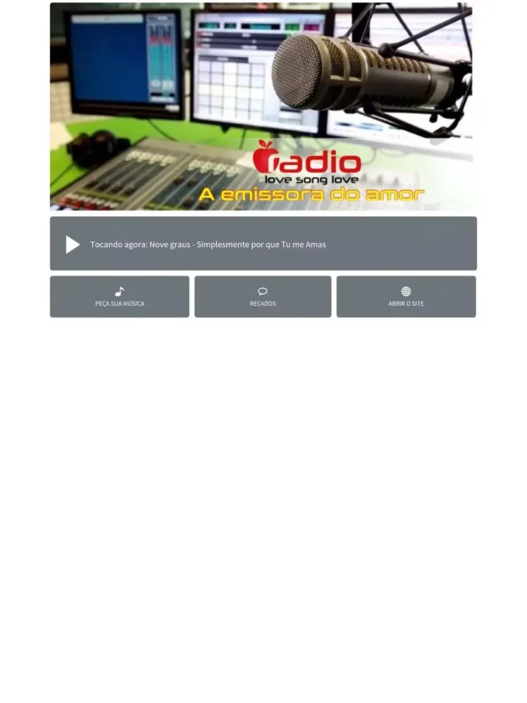 Rádio Love Song Love iPad  Screenshots