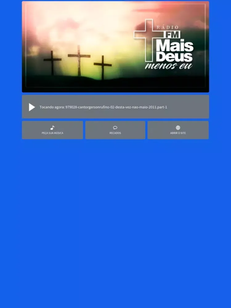 ภาพหน้าจอของ Rádio FM Mais Deus Menos Eu iPad 