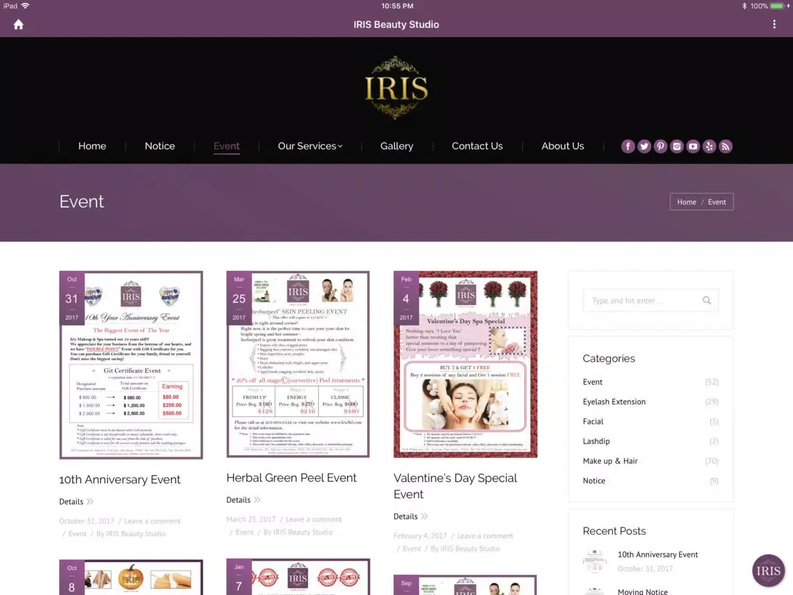 Скриншоты IRIS Beauty Studio iPad 