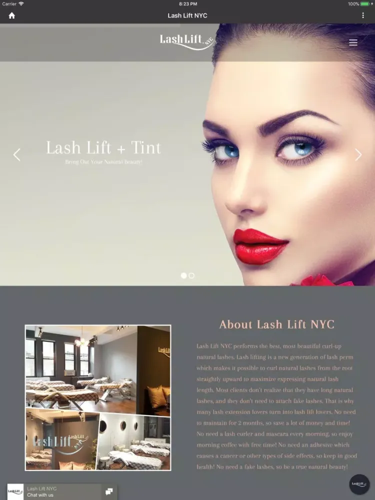 Lash Lift NYC iPad  スクリーンショット