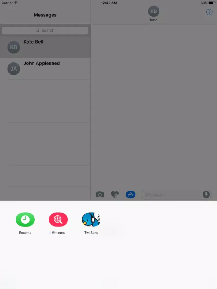 TwitSong Message iPad  Ekran Görüntüleri