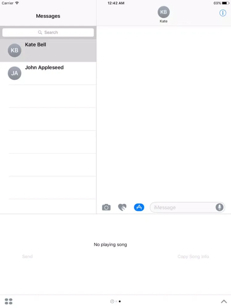 TwitSong Message iPad  Ekran Görüntüleri