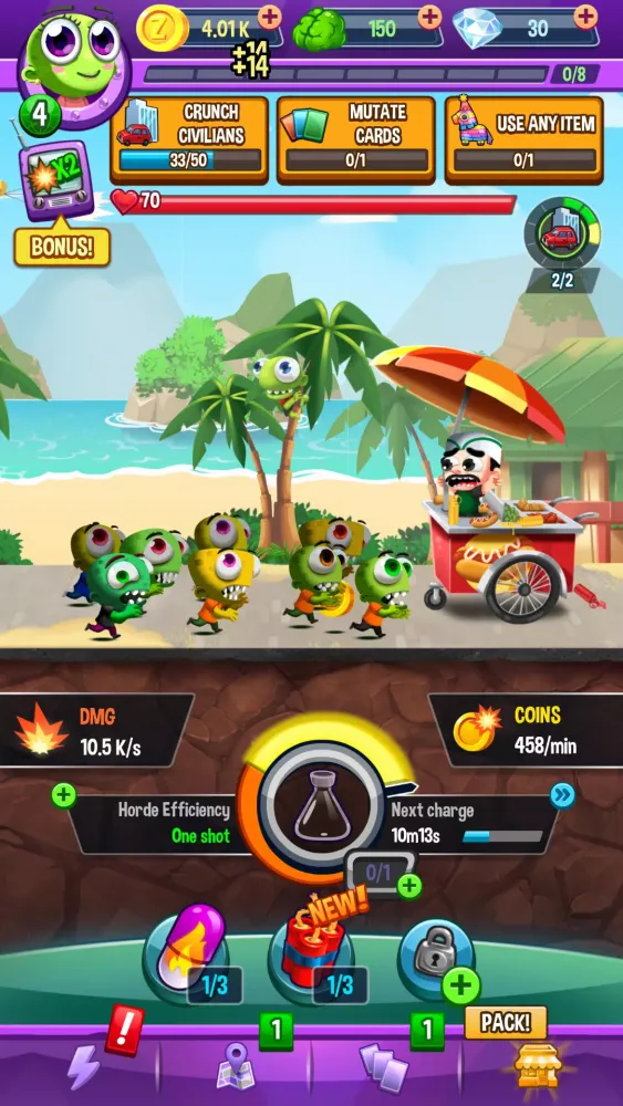 Zrzuty ekranu Idle Rush : Zombie Tsunami