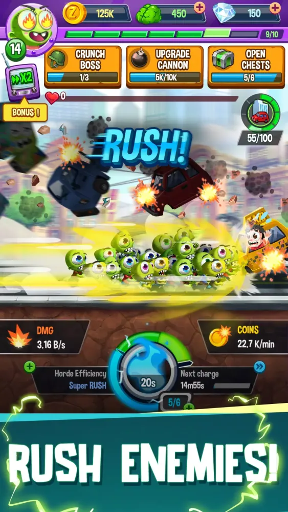 Zrzuty ekranu Idle Rush : Zombie Tsunami