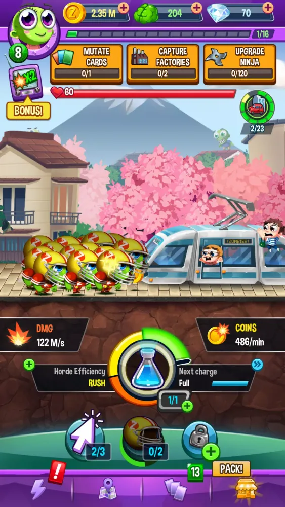 Zrzuty ekranu Idle Rush : Zombie Tsunami