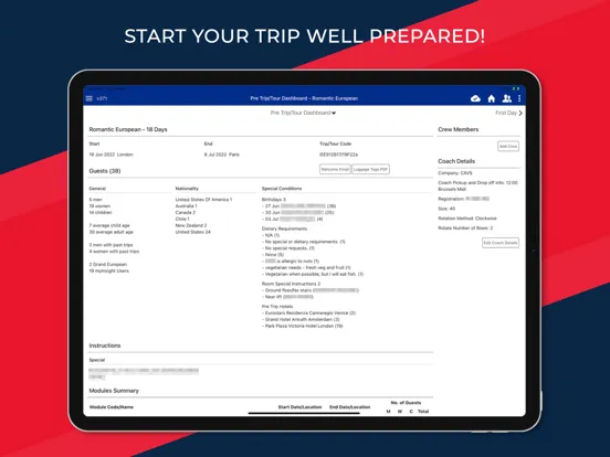 Zrzuty ekranu TTC Tour Operations Portal iPad