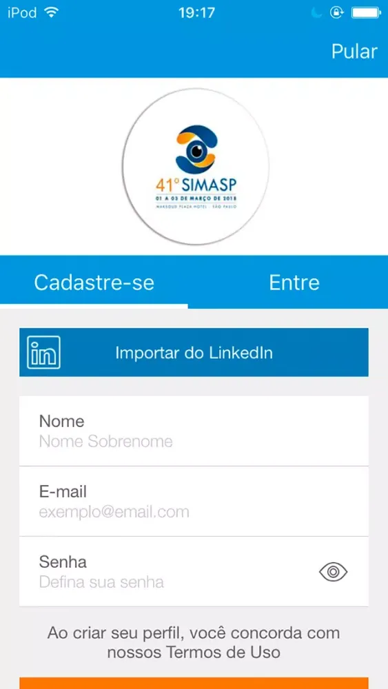 Screenshot di SIMASP 2018