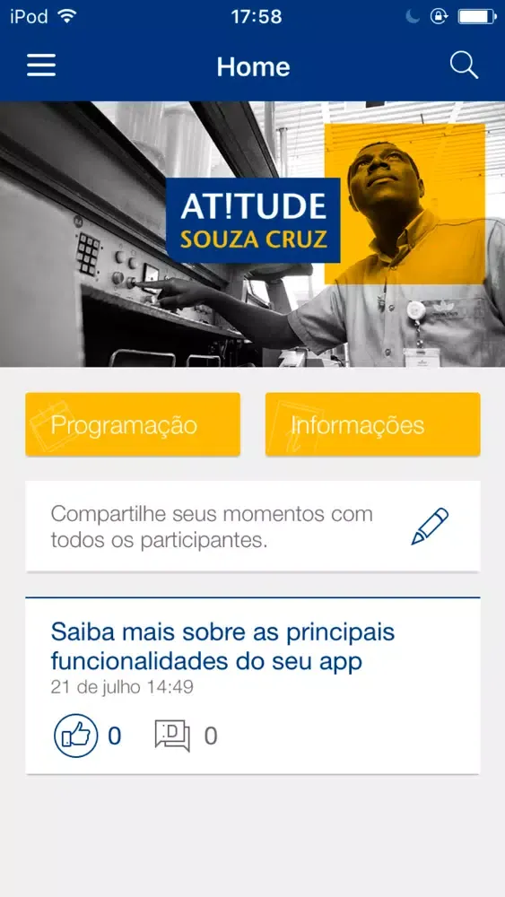 Screenshot di Convenção MKT Souza Cruz