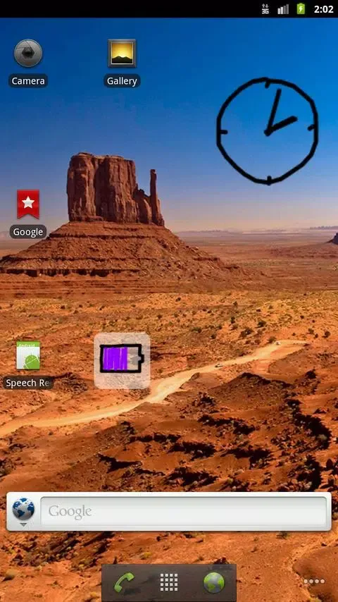Tangkapan layar Graffiti Analog Clock LE