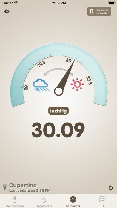 Capturas de pantalla de Thermo-hygrometer