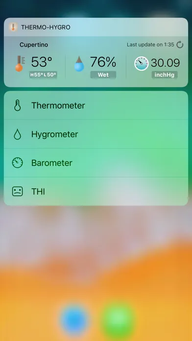 Capturas de pantalla de Thermo-hygrometer