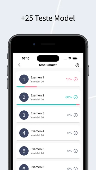 Chestionare Auto DRPCIV Test Screenshots
