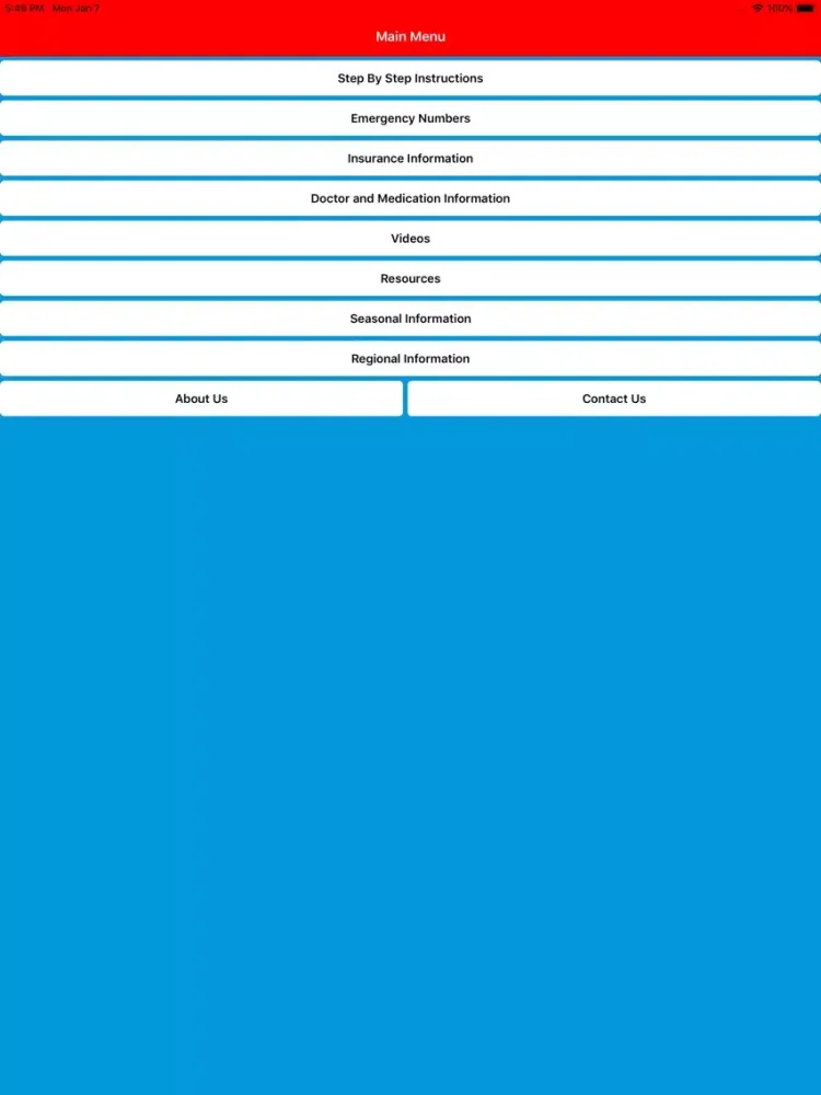 Medical Emergencies First Aid iPad 应用截图