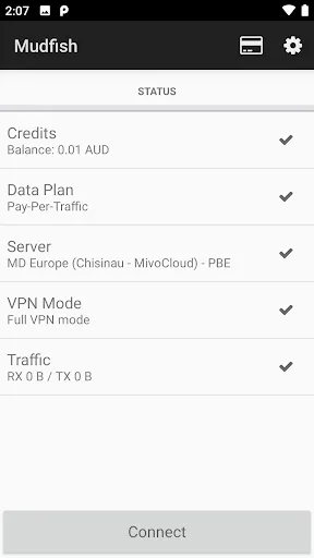 ภาพหน้าจอของ Mudfish Cloud VPN