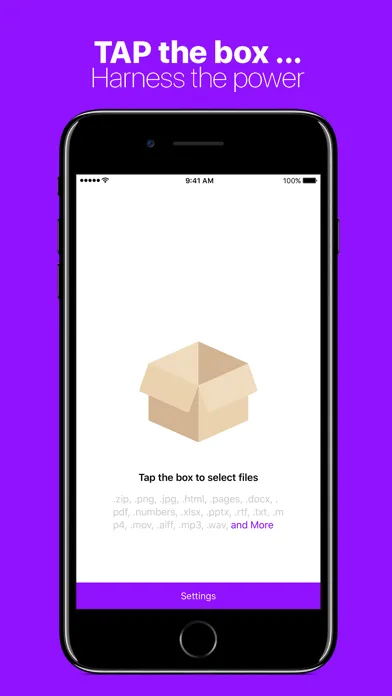 ภาพหน้าจอของ Compress Files with Zipped