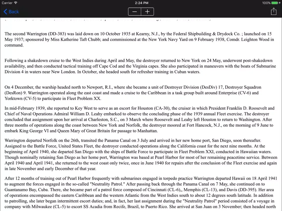 Скриншоты Destroyers of the US Navy iPad 