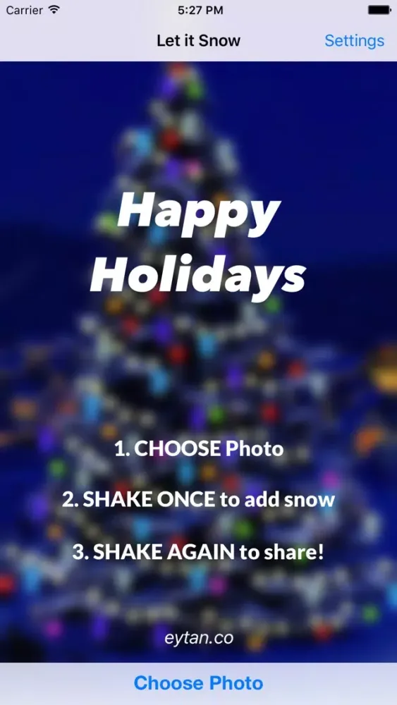 Скриншоты Let It Snow! on Your Photos