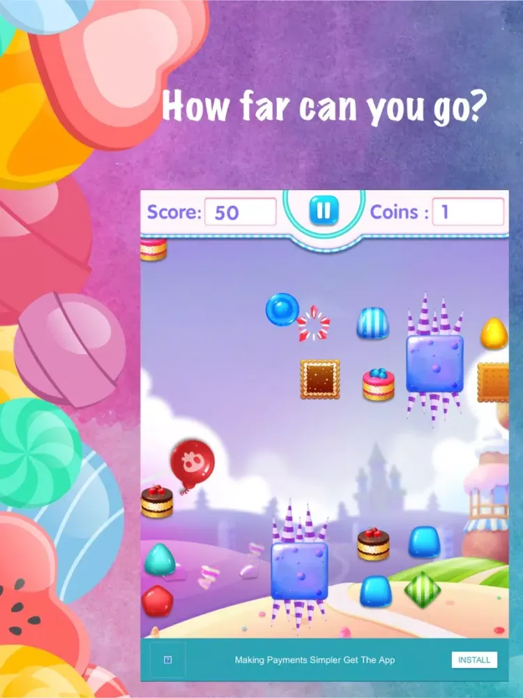 Candy Jump iPad Screenshots