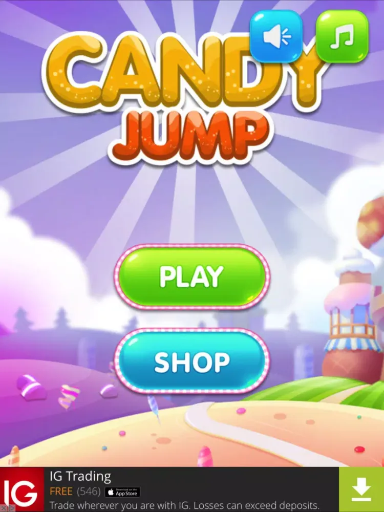Candy Jump iPad Screenshots