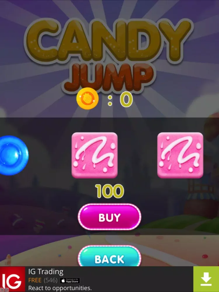 Candy Jump iPad Screenshots
