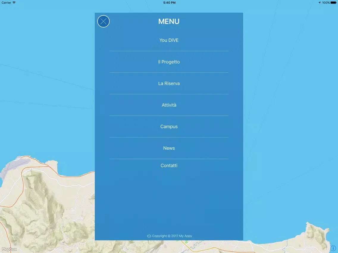 Tangkapan layar You DIVE iPad 
