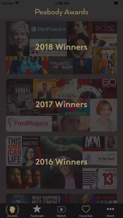تصاویر Peabody Awards