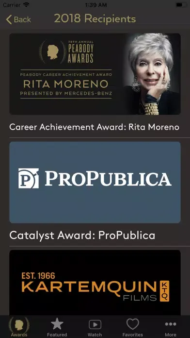 تصاویر Peabody Awards