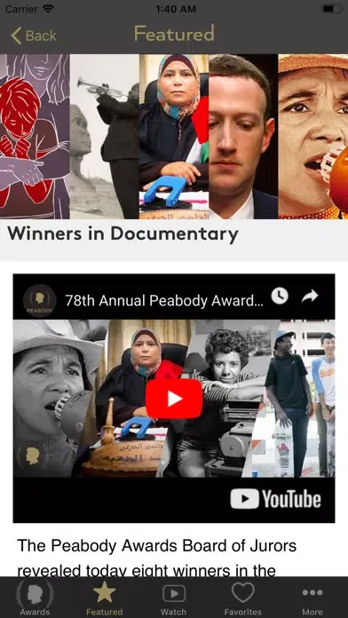 تصاویر Peabody Awards